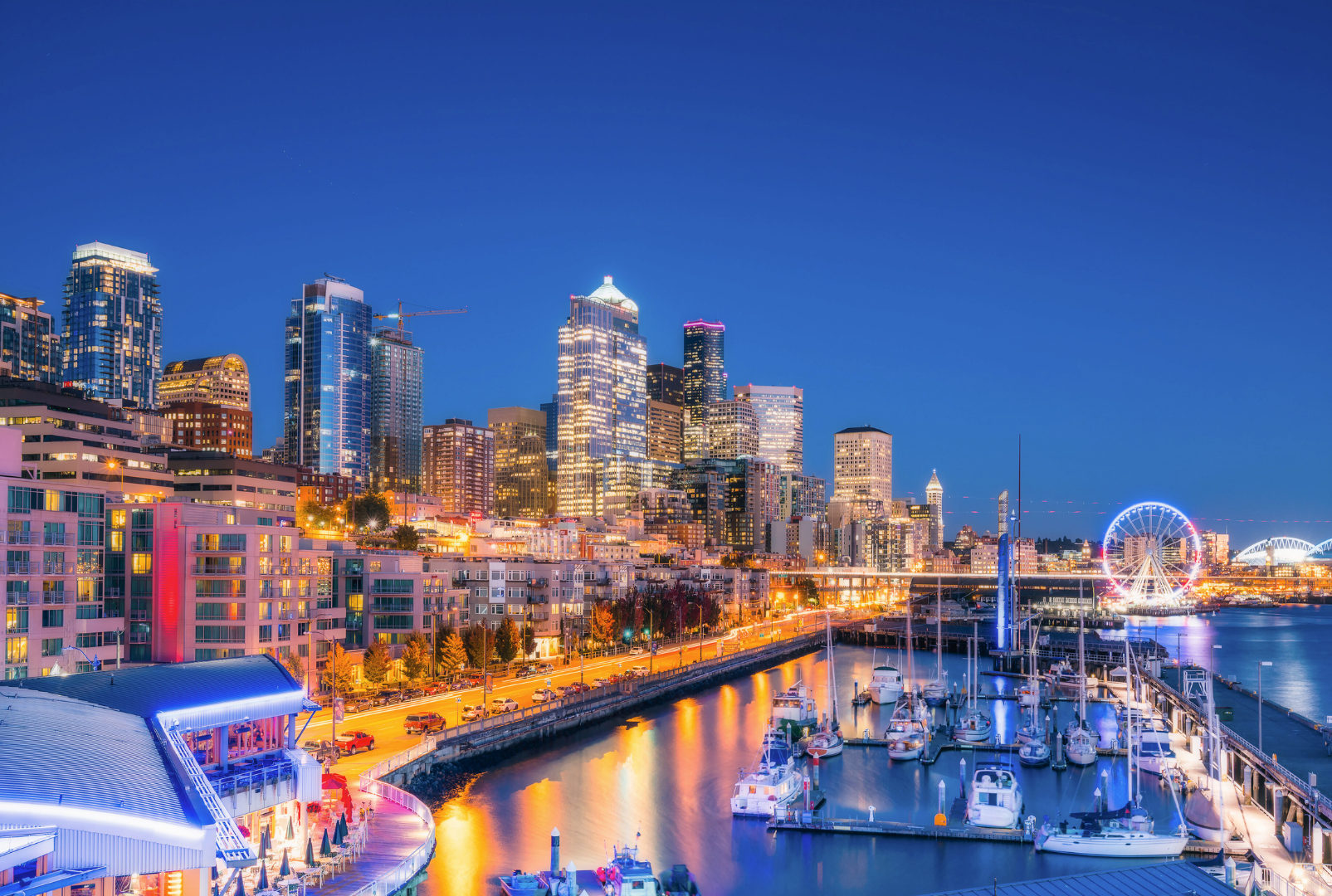 Leverage Planners — Seattle skyline at night
